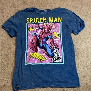 Blue Spider-Man Graphic T-Shirt